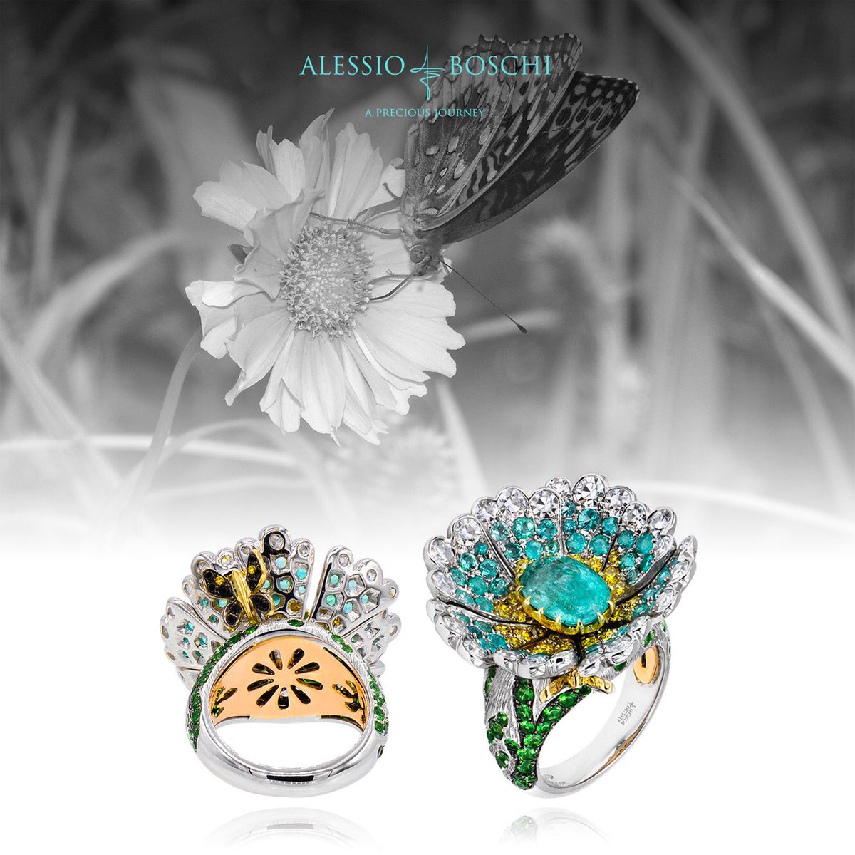 This ring is inspired by a beautiful  golden Tickseeds flower🌸