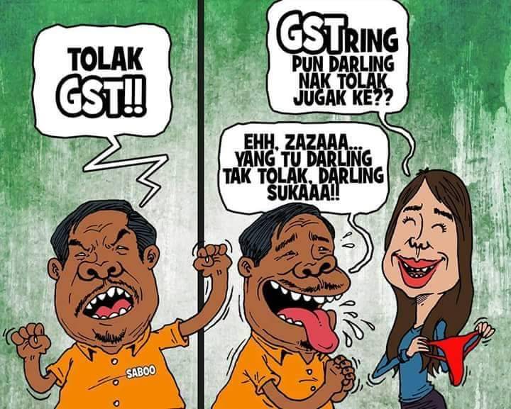 AllyPena56's tweet photo. Hahahaa..
#matsabu #zaza #gstring #pakatanharapan #partiamanah https://t.co/FsxNO8Vqat