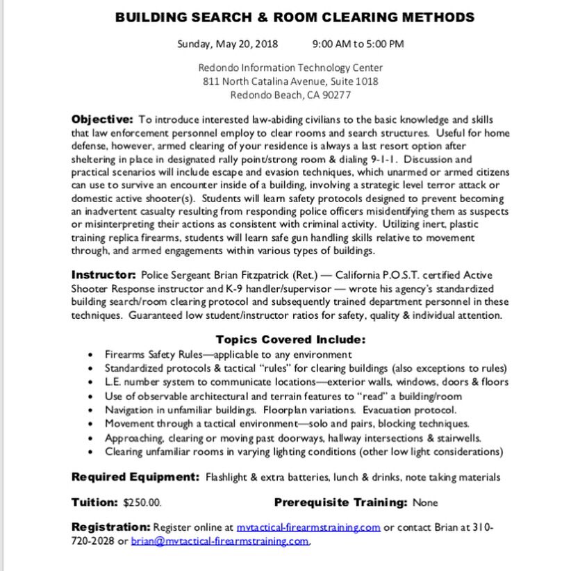 MV_Tactical's tweet image. Learn the basic knowledge and skills that law enforcement personnel employ to clear rooms and search structures #firearms #training #buildingsearch #roomclearing #LE #civilian