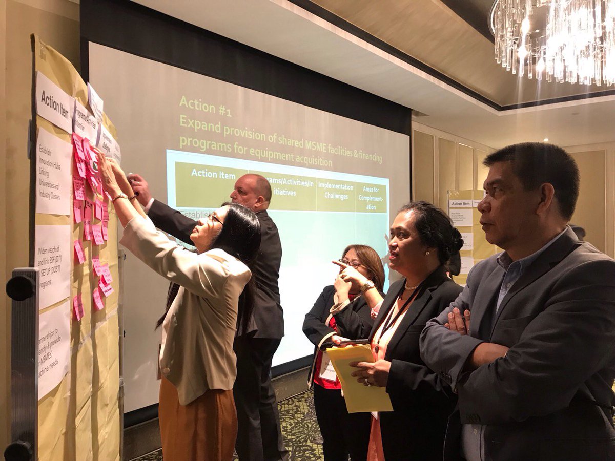 STRIDE_Program's tweet photo. STRIDE COP @DaveHallSTRIDE joins the Action Planning Workshop for the Cluster Committee on Technology and Innovation under the Micro, Small, and Medium Enterprise (MSME) Development Council.

#STRIDEworks #Innovation4Development https://t.co/iV6itueWau