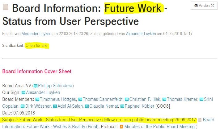 winfried_ebner's tweet photo. Special Day for @alexluyken: He will present "Future Work - Status from User Perspective" to the board of Management @Telekom_group !
#NoPPT #CollaborativeFile within #ESN #UX #UserCentricity #FutureWork
>> https://t.co/qpm8GgFgU0 ( internal )
#AndersArbeiten #Telekomwall https://t.co/GRVa3n99DR
