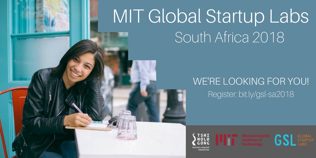 <a href="/TshimologongIT/">Tshimologong Precinct</a> in partnerships with <a href="/MIT/">Massachusetts Institute of Technology (MIT)</a> have opened applications for the MIT Global Startups Labs. A great platform for young people to from groups and learn how to start a #startup during the June holidays docs.google.com/forms/d/e/1FAI…
