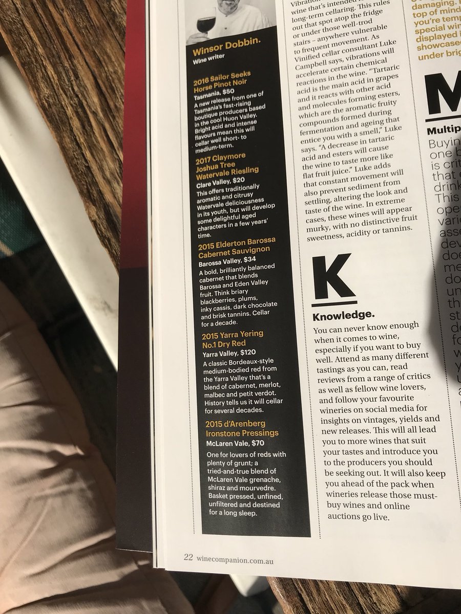 Winsor Dobbin (@winsordobbin) on Twitter photo My suggestions on #wines to cellar from the new edition of Halliday <a href="/winecompanion/">Wine Companion</a> magazine feature <a href="/SSHwine/">P & G Lipscombe</a> <a href="/darenbergwine/">darenbergwine</a> <a href="/eldertonwines/">Elderton Wines</a> <a href="/YarraYering/">Yarra Yering</a> and <a href="/ClaymoreWines/">ClaymoreWines</a> #wine #Australia #media My suggestions on #wines to cellar from the new edition of Halliday <a href="/winecompanion/">Wine Companion</a> magazine feature <a href="/SSHwine/">P & G Lipscombe</a> <a href="/darenbergwine/">darenbergwine</a> <a href="/eldertonwines/">Elderton Wines</a> <a href="/YarraYering/">Yarra Yering</a> and <a href="/ClaymoreWines/">ClaymoreWines</a> #wine #Australia #media