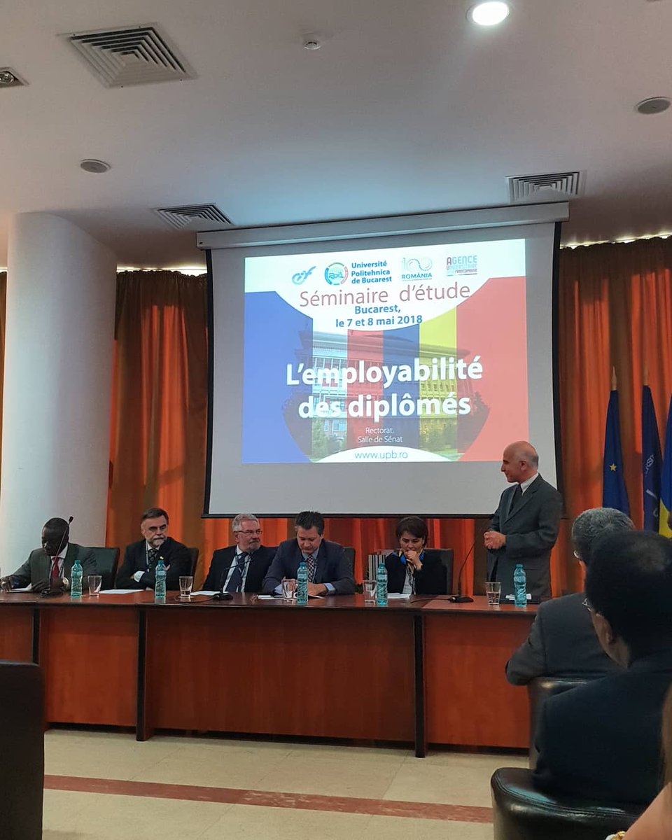 lesIUT's tweet photo. Les IUT sont présents au séminaire d'étude et de propositions sur l'employabilité des diplômés aujourd'hui et demain à Bucarest. 
#osezliut @upb1818 https://t.co/TTgauXCYJ8