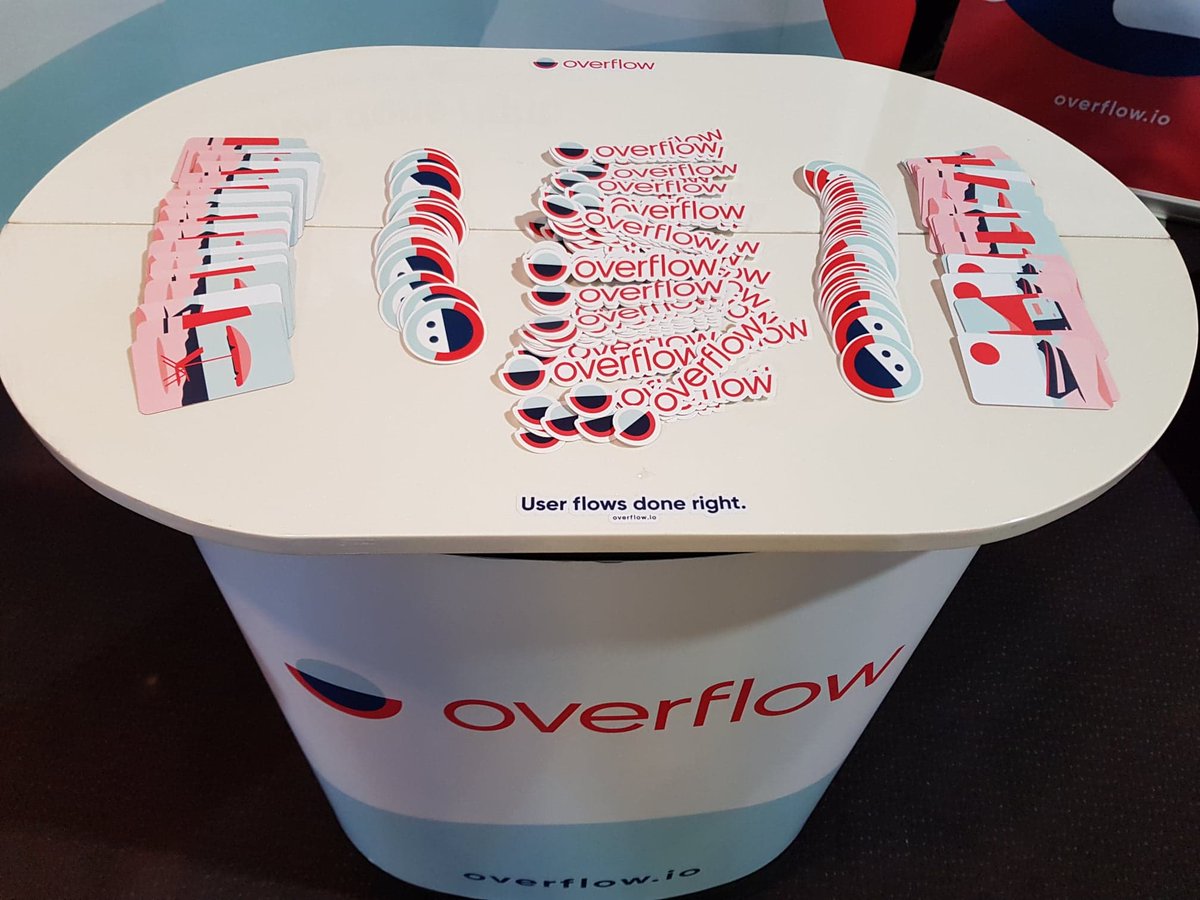 overflowapp's tweet photo. Day 1 at @btconf and we’re all set up at the Exhibitor Space! Come say hi and see #Overflow in action! #meetoverflow #btconf https://t.co/LD16CQdwYN