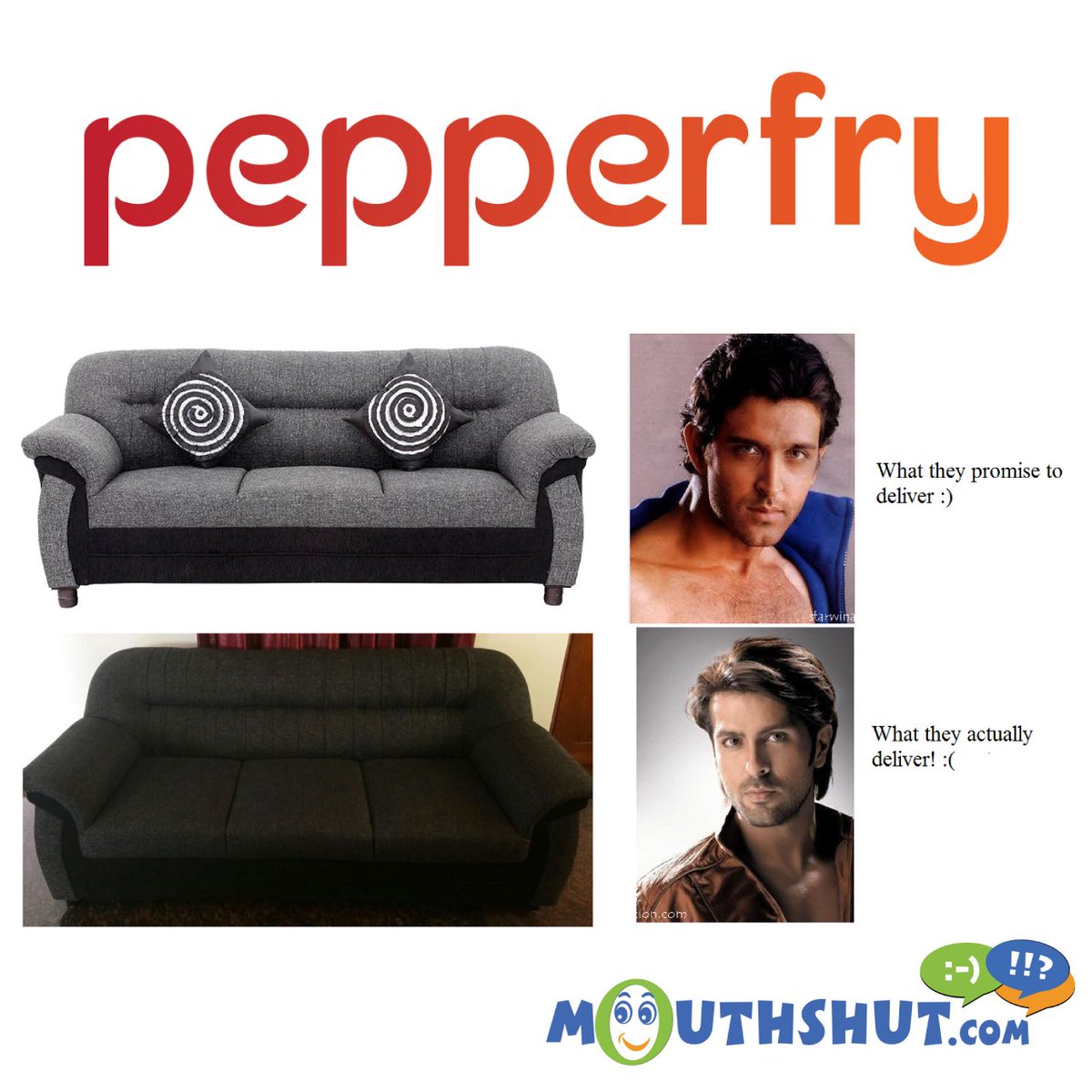 MouthShut's tweet photo. Review of the Day by ROMA MONDAL on @Pepperfry !
Pepperfry? Or Bheja Fry?
READ NOW https://t.co/7OK0jmGIUd
Make wise choices!
#Mouthshut #reviewoftheday #review #readreview #share #customerservice #customerisking #online #pepperfry #furniture #loveyourhome #happyfurnituretoyou https://t.co/VpfOllgCdE