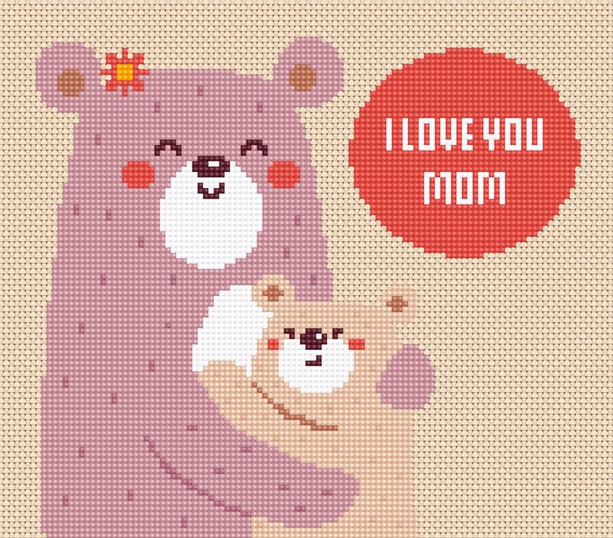Comely I Love You Mom Cross stitch pattern pdf Mother’s Day Funny Modern Easy etsy.me/2rohiv5 #cross_stich #вышивка_крестом #вышивка_крестиком #схема_вышивки_крестом #cross_stich_schemes #схема_вышивки
#CrossStitchPattern   #CrossStitchPatternPDF  #CrossStitch