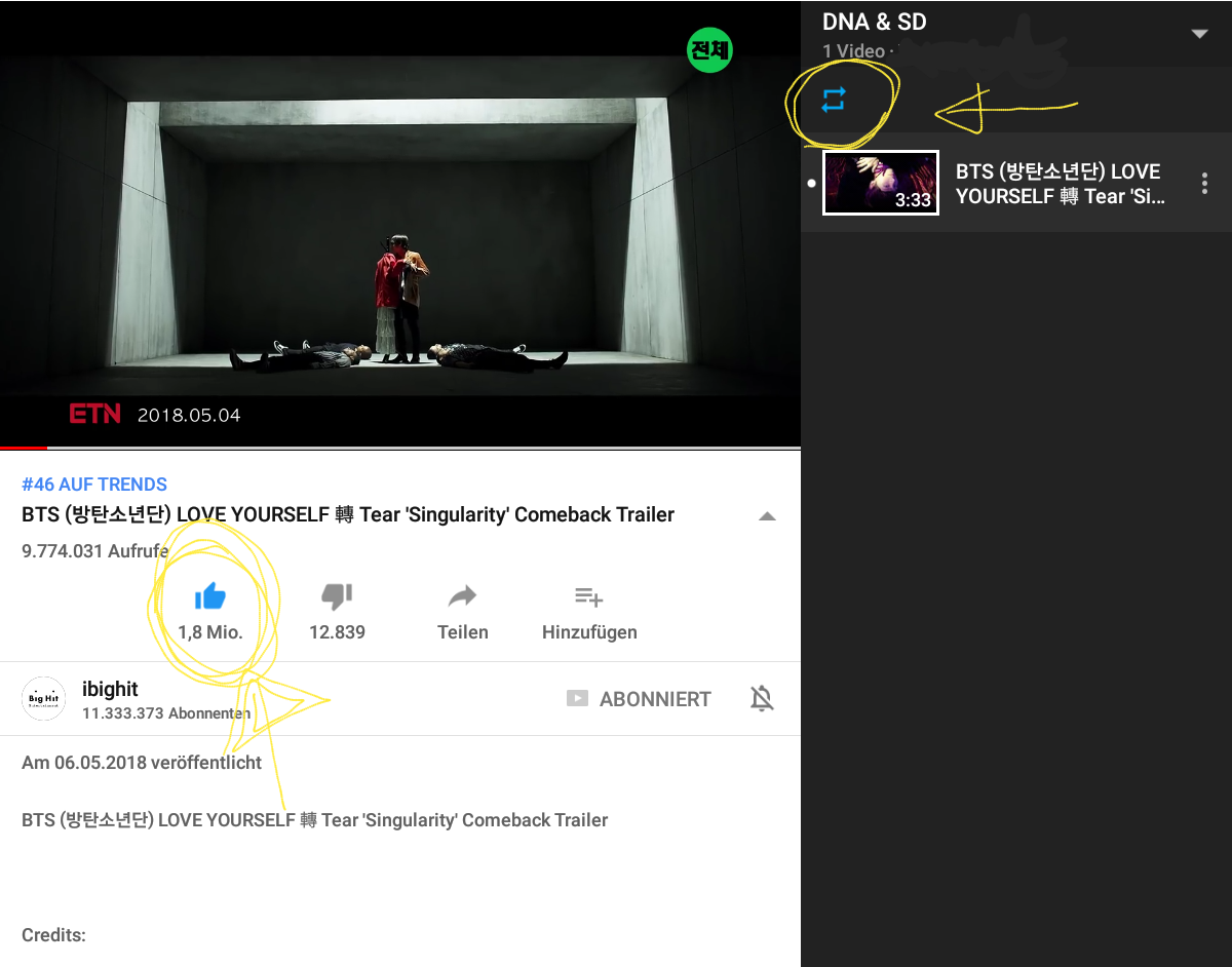 Taechimichimi's tweet photo. Hi! Hagan un playlist en youtube con solo #singularity y le ponen loop (que se repita) se van a clases y lo dejan ahi sonando. Si le quieren quitar el sonido, que sea al computador o a la pestaña, pero no al video, luego no se cuenta la visita. Like y comenten si pueden💕 https://t.co/AI171UWePx