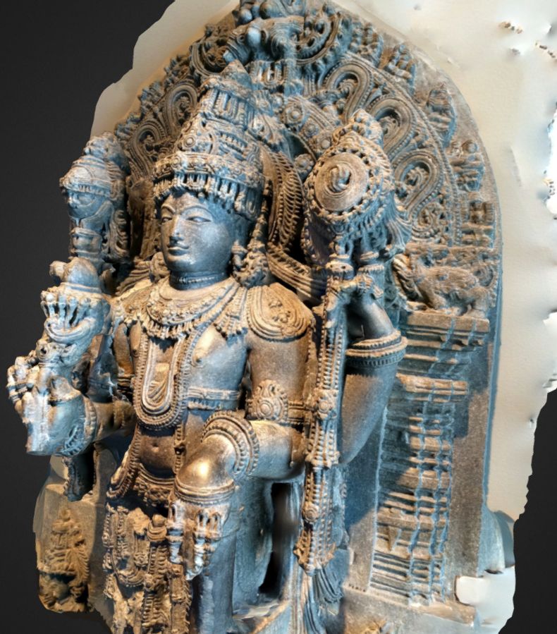 Maha Vishnu belonging to the Hoysala era, now illegally held at the asian art museum in san francisco.