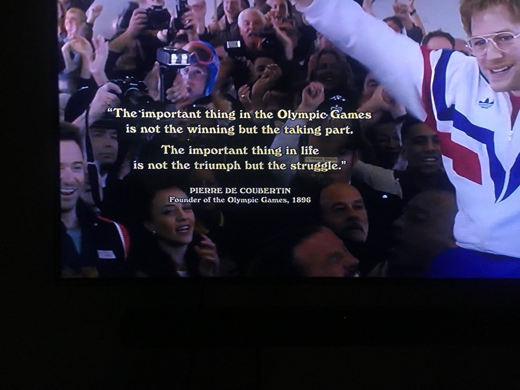 One of the best movies I’ve seen in a long time #Eddietheeagle if you haven’t seen it you should!! Love the quote and my personal quote is ‘the important thing in the game called life’ .. it’s time my friends, let’s be present and stop wasting time!! Bisous !!