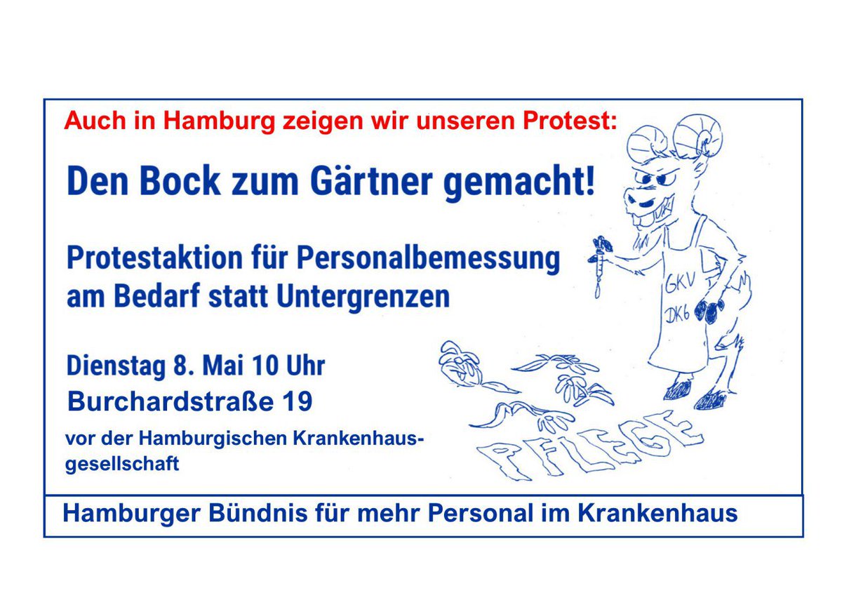 HH_Pflegenot's tweet photo. Kommt zu den Protestaktionen morgen in Berlin und in Hamburg!
Wir wollen echte Personalbemessung statt "Untegrenzen"! #Pflegenotstand #Pflege #wehavecontrol #Hamburg #Berlin @MehrKH_Personal @HH_Pflegenot
https://t.co/cE4qsFuLDu
https://t.co/q5fYJPsBoV https://t.co/WCrvoEOe82