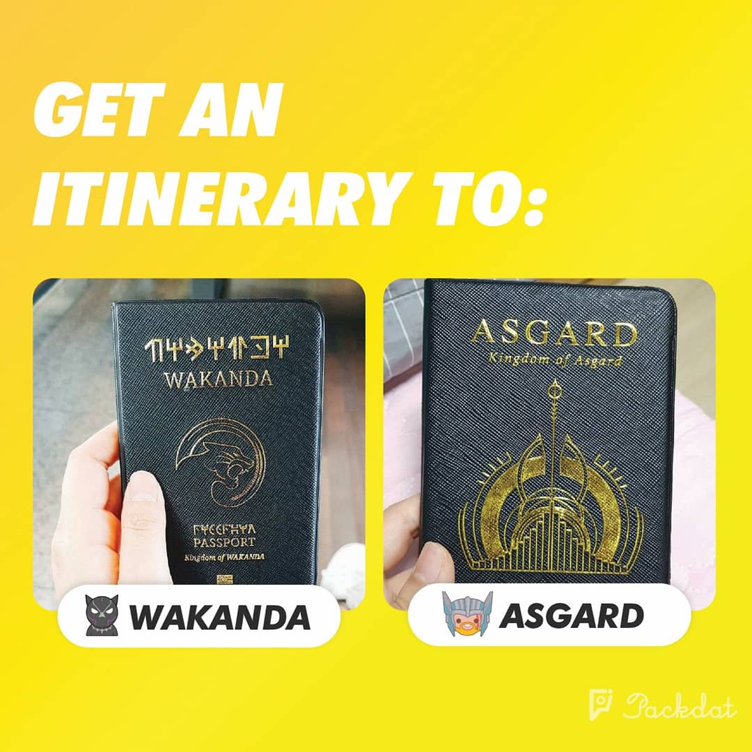 packdatsg's tweet photo. Where would you travel to? ✈
Retweet for #Wakanda 
Like for #Asgard 

Let's make it come true? #AvengersInfinityWar 😉✈🌍 #Traveller #TravelTips https://t.co/Hxeqszpd6Y