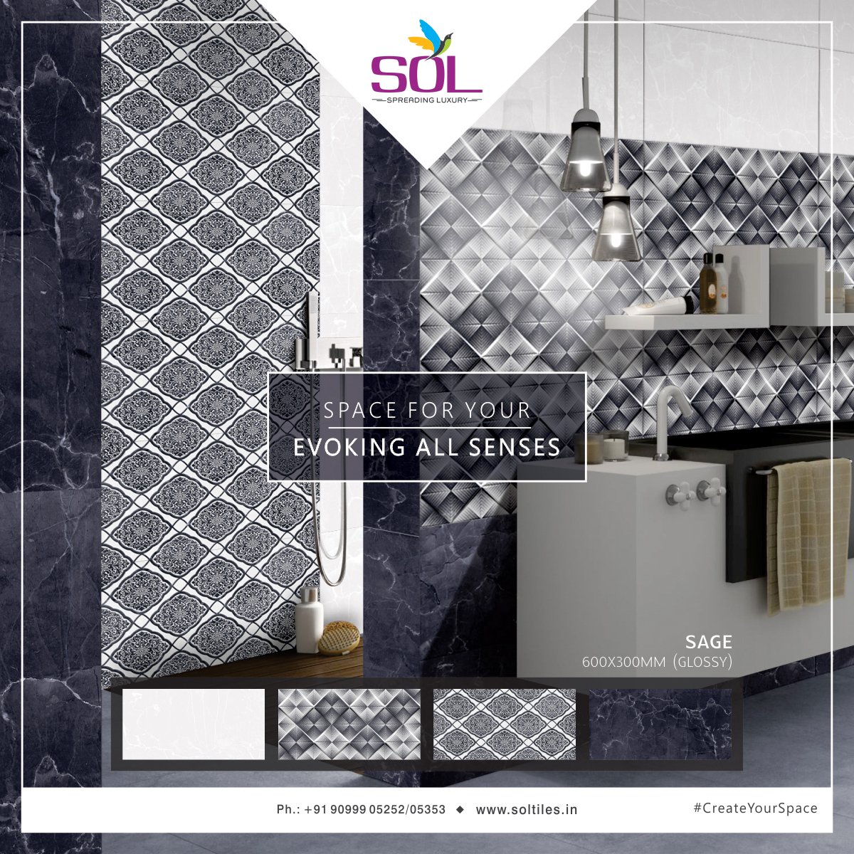 SolTileOfficial's tweet image. #CreateYourSpace for evoking all your senses.
Sage : 600x300mm (Glossy) : Wall Tiles
#SolTiles #WallTiles #interior #Bathroom #HomeDecor #Brand #Luxury #ModernHome #MinimalBathroom #Architecture #BuildingMaterial