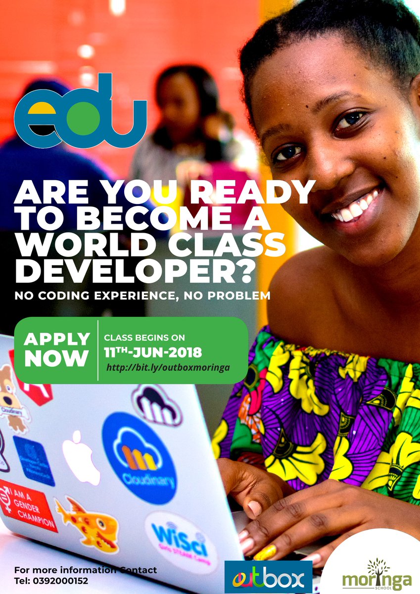 OutboxHub's tweet image. Learn the fundamentals of web development with @moringaschool &apos;s prep program run under the #OutboxEDU. No coding experience? Not to worry, we got you covered. Be a part bit.ly/2vgcsEW #codeskills #tech4dev @AfriLabs @KanzuCode @PollicyOrg @AfricaResilient