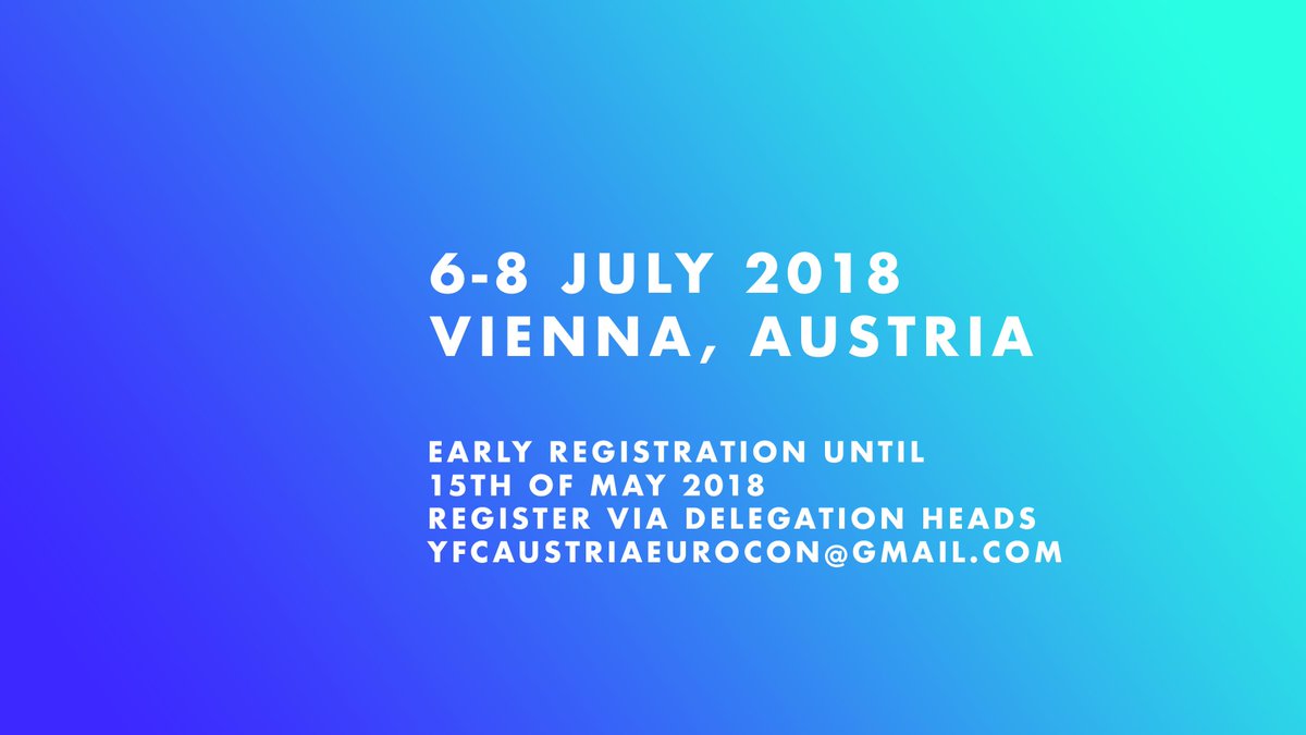cfcyfceurope's tweet photo. A faithful God, a grateful heart, and a hopeful community!
Let us rally our households, areas, and countries as we prepare for #YFCEuropeXIX - don't let the early bird fly on you - REGISTER on or before May 15th! https://t.co/KY6zrXavUv