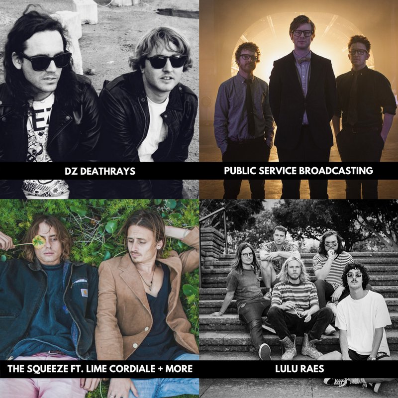 KILLER week coming up with <a href="/DZDEATHRAYS/">DZ DEATHRAYS</a>, @PSB_HQ, The Squeeze ft. <a href="/limecordiale/">Lime Cordiale</a>, <a href="/bootlegrascal/">Bootleg Rascal</a> + MORE hits Sydney AND <a href="/theluluraes/">The Lulu Raes</a>