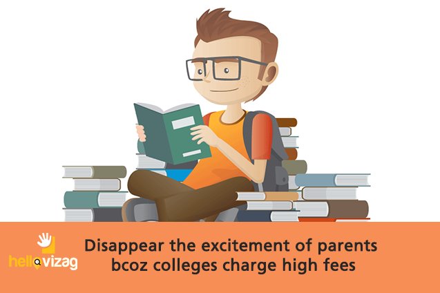 HelloVizag's tweet image. Disappear the excitement of parents bcoz colleges charge high fees........buff.ly/2rljNO6

#Visakhapatnam #BoardOfIntermediateEducation #CollegesChargeHighFees #HikeInFees #JuniorColleges