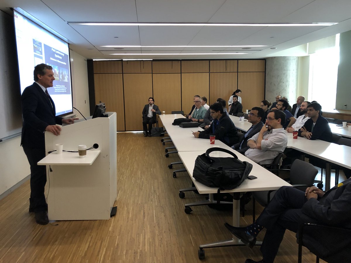 UofTSpine's tweet photo. @AshSharan our visiting professor gives a talk now at @StMikesHospital #spine #neuromdulation @UofTNeuroSurge @UofTPGME @UofTSurgery @DrFehlings https://t.co/0eH4c7vJCT