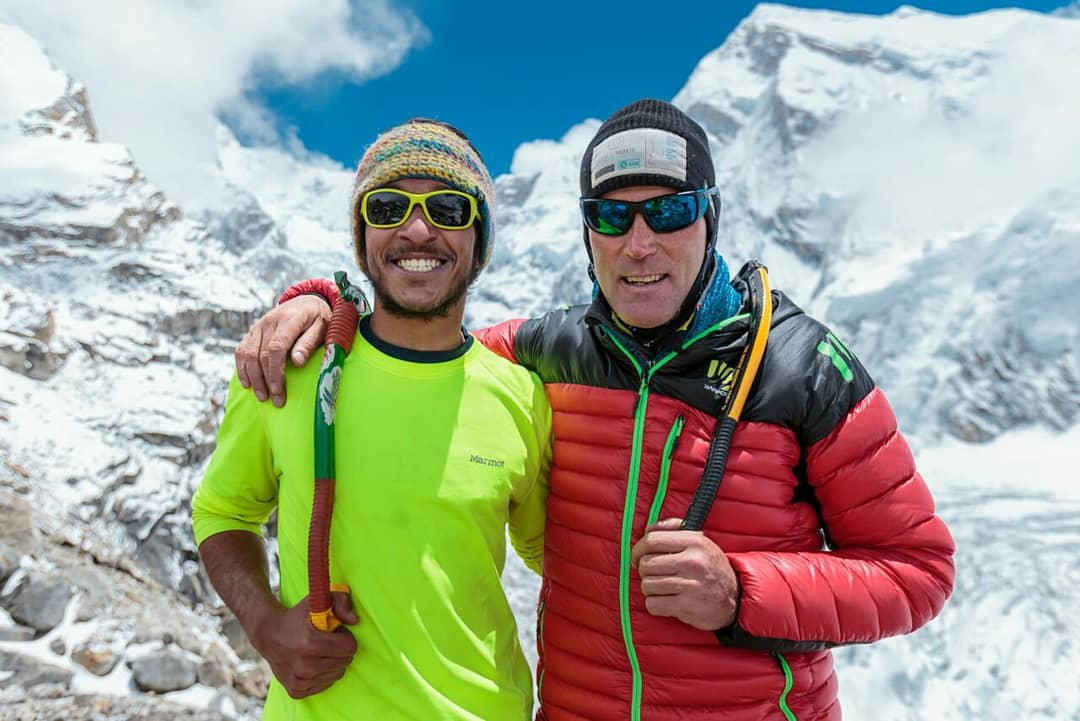 ArjunV_everest's tweet photo. Meet the K2 men! 
@MarcoConfortola , @wilcovanrooijen &amp; Cas Van De Gevel. These people had been my role models in my growing up years and today I am on the same mountain as them! Dreams do come true! #KangchenjungaCalling #RiskUthaNaamBana
PC- Alex D'Emilia https://t.co/wDTaMXixoT