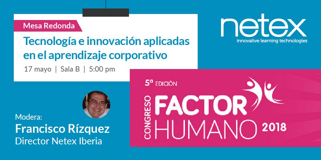 NetexLearning's tweet photo. Cuenta atrás para el @Congreso_FH Factor Humano de Madrid, el mayor encuentro para profesionales de #RRHH. No te pierdas nuestra Mesa Redonda sobre optimización del #desempaño, #mobile mindset y #gamificación! Activando el #factorWOW en 3, 2, 1... 🚀 https://t.co/qotPghP03c https://t.co/EoAwpKNLlR
