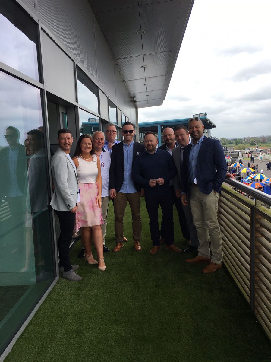 SiobhanWins's tweet photo. The @HDGBelfast Sales team out at @Downroyal to celebrate our fantastic first quarter Sales #Belfast #HDGTeam @gary_sinnerton https://t.co/gBybCWXO4H