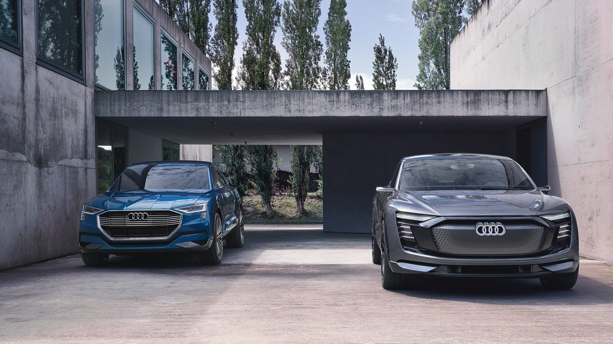 AudiOfficial's tweet photo. May we introduce you to the future of mobility? Meet our concept cars, the #quattro #etron concept and the #AudiElaine. Would you like to get to know them better? #ChargedwithExcitement https://t.co/UwgUutGEjX