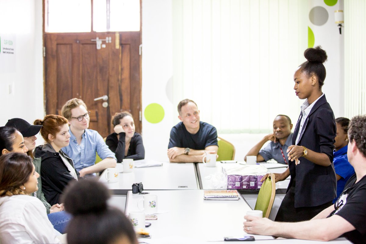 DOTTanzania's tweet photo. @ONE_in_Canada visit: Learning about the ripple effect of empowering young #women. DOT's female #Socents lead innovations that address specific issues &amp; barriers faced by women &amp; girls in their communities. @StuartHickox @CalumWorthy @sangita_patel @NickWhalenMP @CanadaTanzania https://t.co/hB1rPc1Pj3