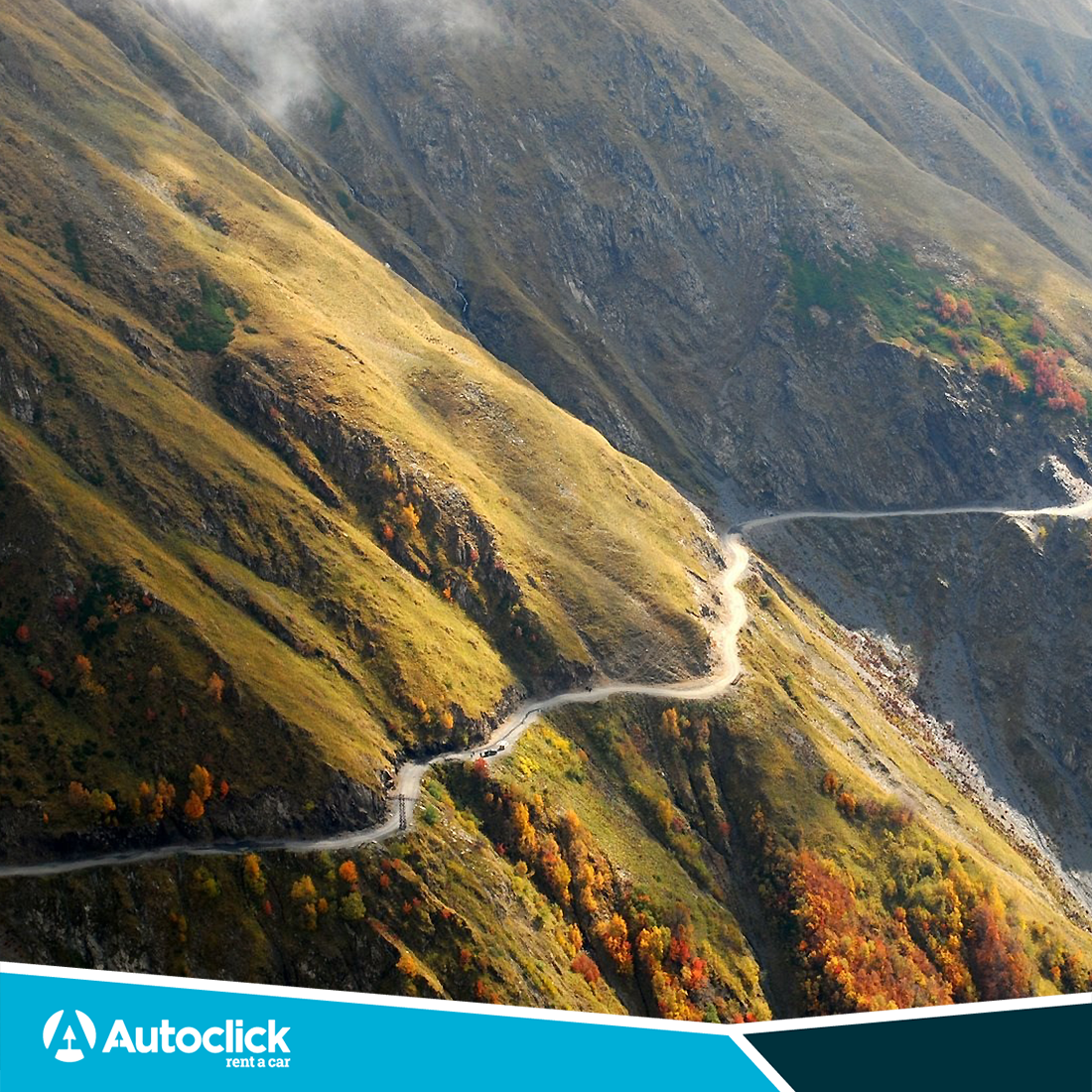 AutoclickCR's tweet photo. Talking about disliking Mondays? Combine this road with stellar driving skills and a sturdy vehicle and there’ll be no looking back, really! 
⚠️Caucasus Road (Russia)⚠️
> https://t.co/U6YvL72soC https://t.co/IA4ygcpEb8