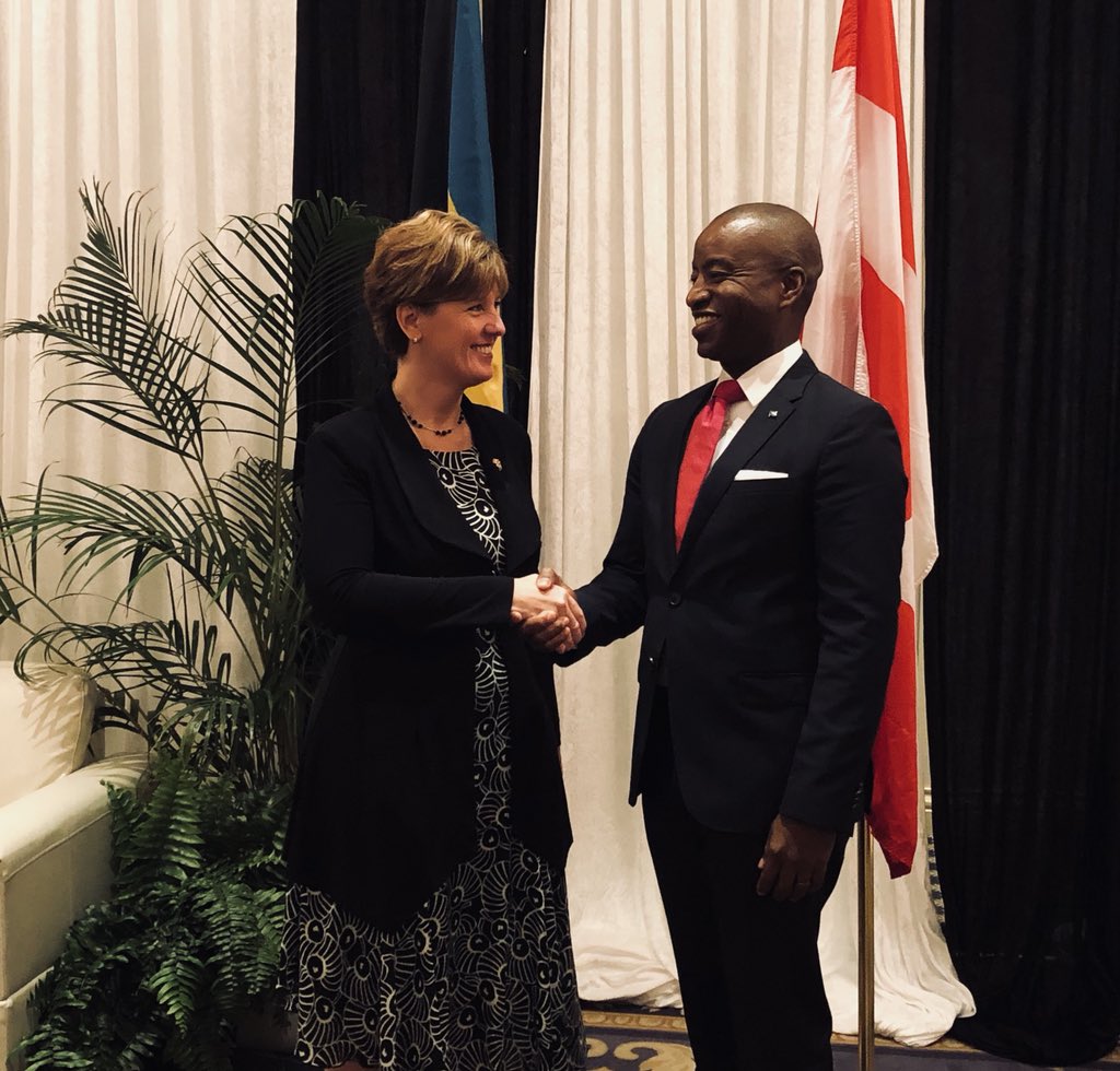 mclaudebibeau's tweet photo. @DarrenFNM and #Bahamas, thank you for your leadership in the region and for hosting the 21st #Cofcor @CARICOMorg https://t.co/lmogKESZtY