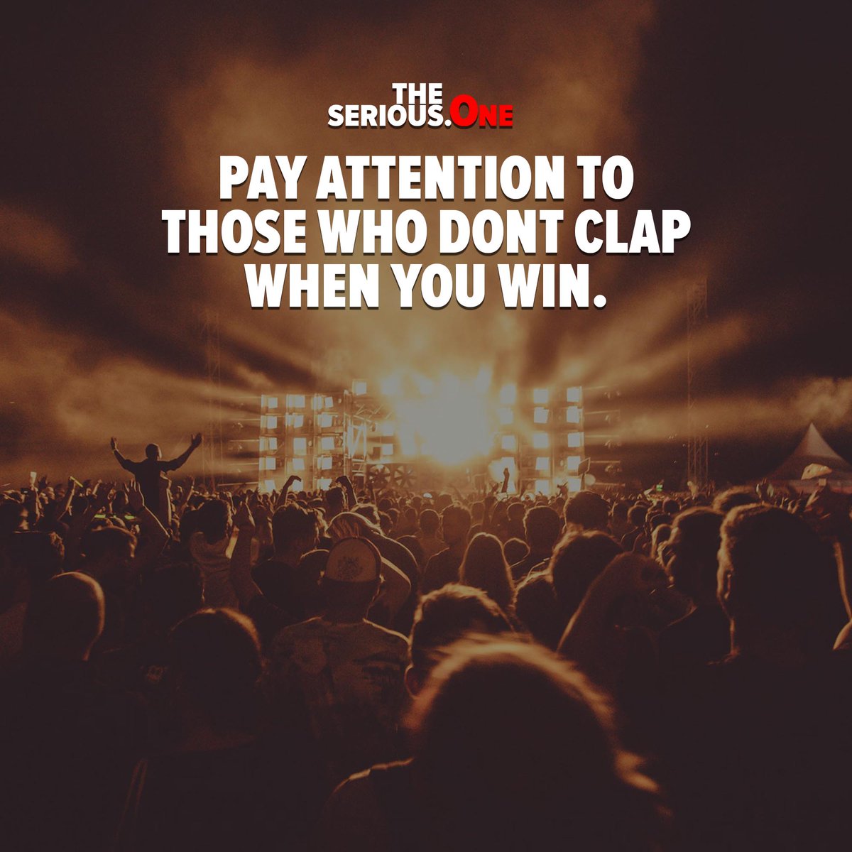 Pay attention to those who dont clap when you win.

theserious.one/pay-attention-…

#hustle #workhard #motivation