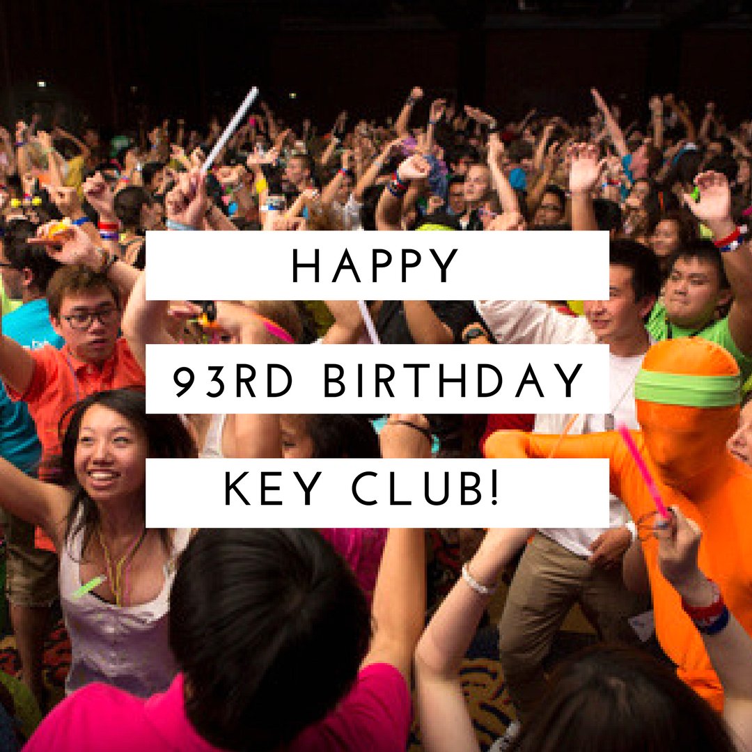 KCCrabs's tweet image. Happy Birthday Key Club! Thank you for 93 years of Service! #HappyBirthday