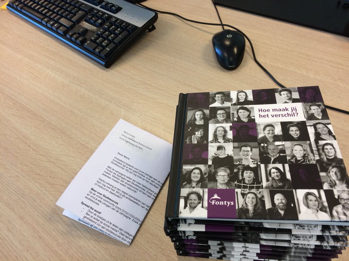 mapcusters's tweet image. Leuk! Deze lagen vanochtend op mijn bureau: een uitgave van #Wijzijnfontys over hoe collega’s bijdragen aan #Studiesucces