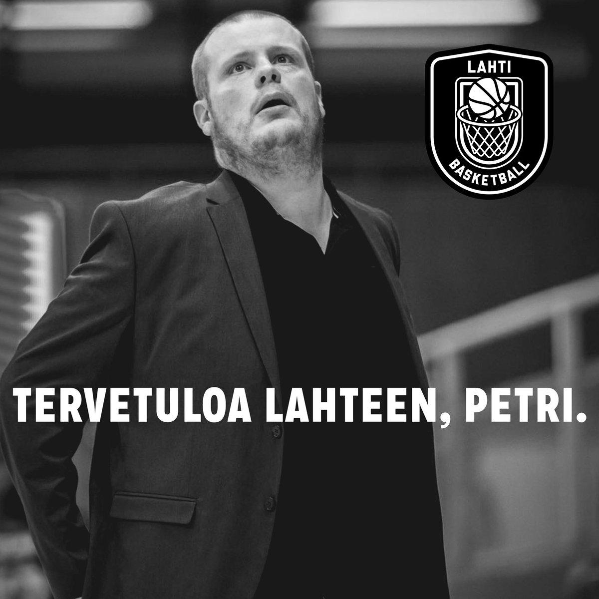 lahtibasketball's tweet photo. @PepeVelling on Lahti Basketballin uusi päävalmentaja. 

https://t.co/niyDnzMvuq

Tervetuloa Lahteen Petri. 

#lahtibasketball https://t.co/uatrEgPeE4