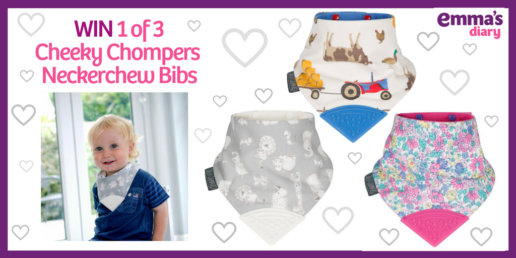 emmasdiary's tweet photo. RT & FOLLOW @emmasdiary for a chance to #WIN 1 of 3
Cheeky Chompers Neckerchew Bibs for your little one! T&C’s: https://t.co/VaOljAumM5 #WinWithEmma https://t.co/emiTRsiMC3