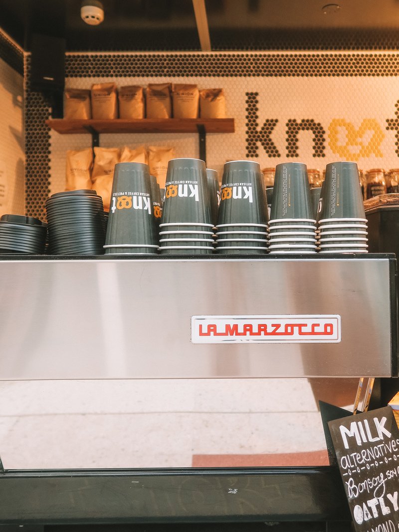 Happiness is: A 3 day weekend! And good coffee.  Come and see us and our barista's will make you a coffee that makes your bank holiday a great one. #knotpretzels #londoncoffee