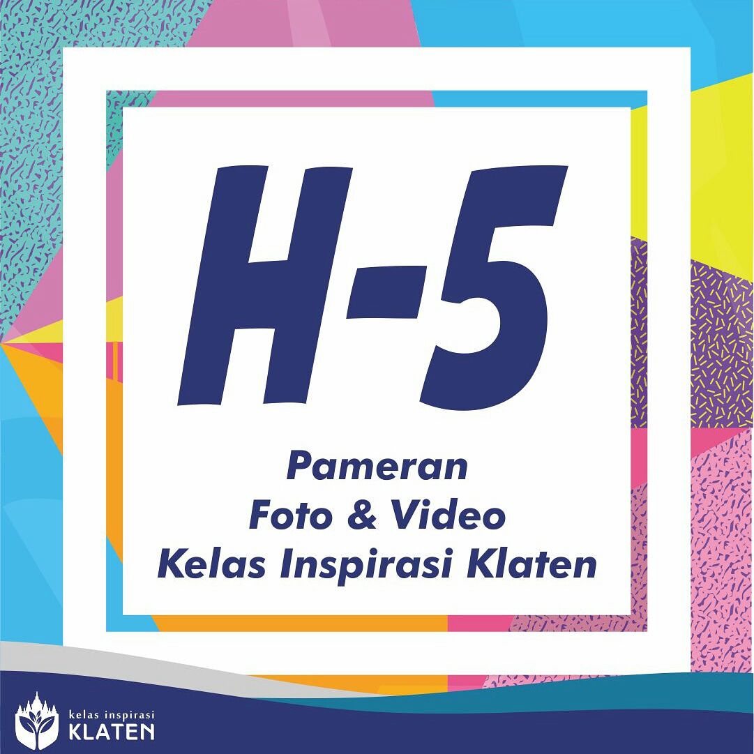 H-5 menuju Pameran Kelas inspirasi Klaten📣📣📣
Cuss yuk ajak teman,saudara,tetangga utk merapat ke pameran foto dan video  Kelas Inspirasi Klaten, bakalan banyak keseruan yang bisa ditemukan di pameran kami..
#pameranfoto
#kiklatenseru