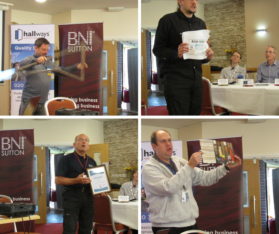 angel_secure's tweet photo. Always fantastic to recognise @bnisutton #Business #Networking members who give memorable #60Seconds presentations. The use of props usually makes for engaging presentations as Gary, Ray, Martyn and Kieran proved to members and visitors.. DM to visit to meet them &amp; get #Referrals https://t.co/uxDWVHZZln