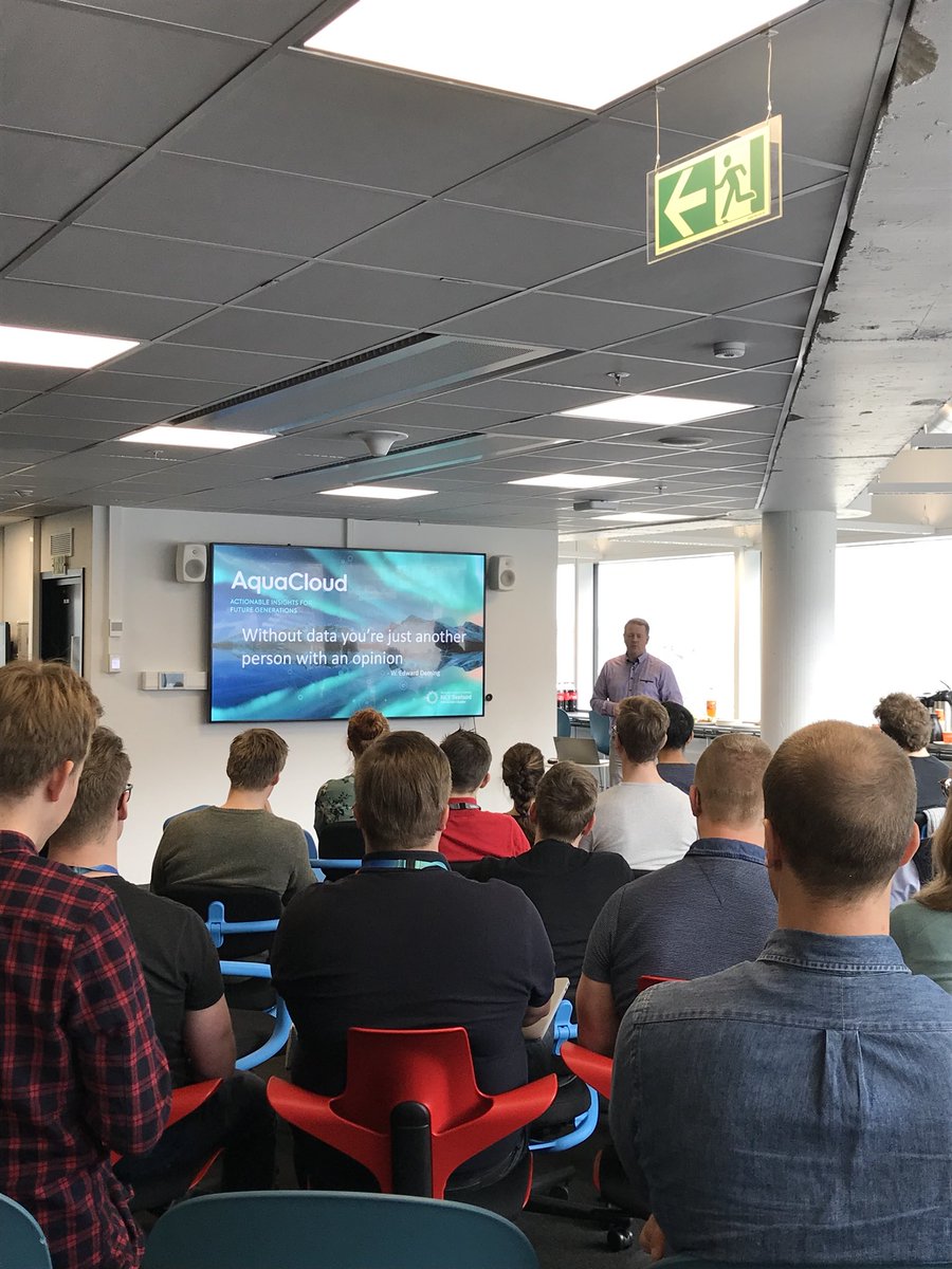 «Without data you’re just another person with an option” #NCESeafood #AquaHack2018
 #IBMCloud