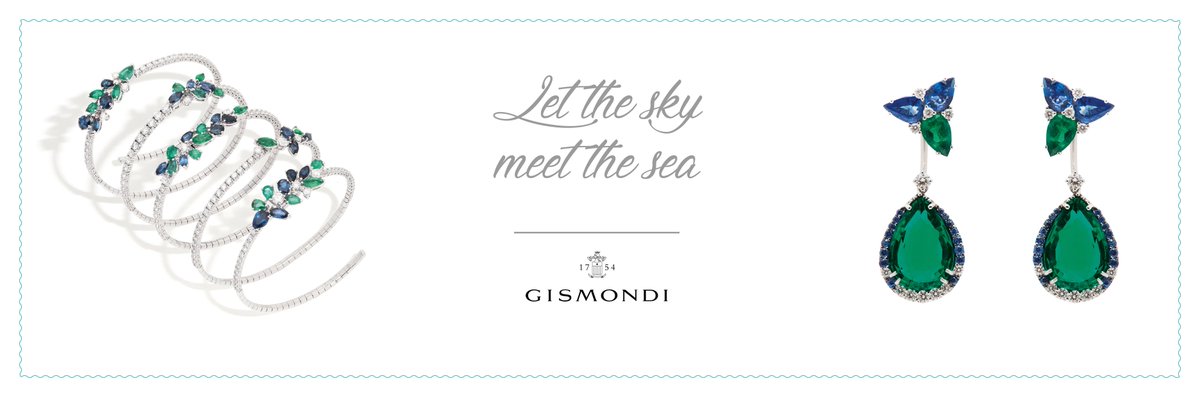 Be free like the wind and deep like the sea: both elements are enclosed in white gold earrings and bracelet with emeralds, blue sapphires and white diamonds of Paraggi collection 
#gismondi1754 #luxurylife #show #jewellerylovers #jewelsaddicted #designjewelry #gismondiyouniverse