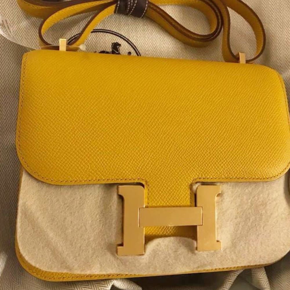 AN AMBRE EPSOM LEATHER CONSTANCE 24 WITH GOLD HARDWARE