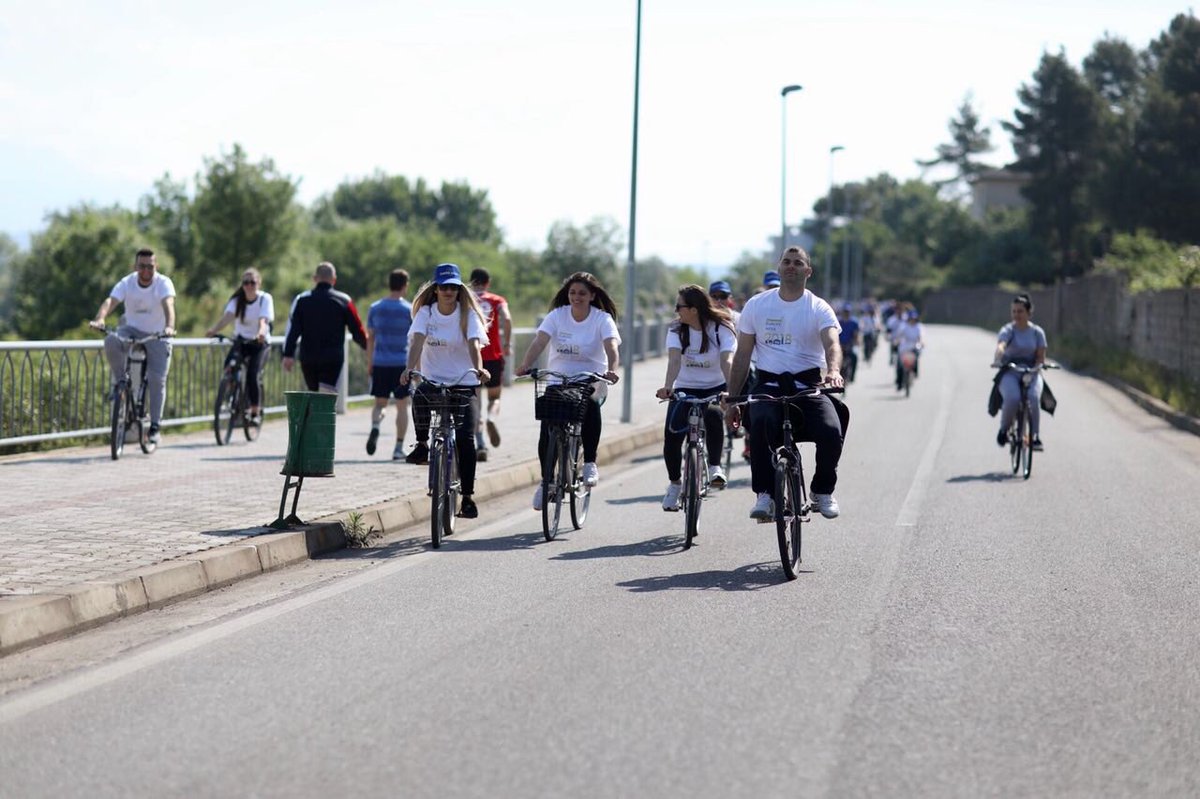 EUinAlbania's tweet photo. #EuropeWeek - Day 2! Early start for the ride around #Shkodra lake. Celebrating cultural heritage, sustainable tourism and healthy lifestyle! #CityofBikes https://t.co/RCJXeTtLeK
