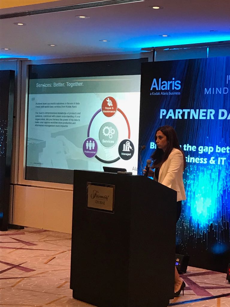 MindwareVAD's tweet photo. Naji Kazak, Alaris GM META, Samer Mihyar, Alaris Field Marketing Manager and Gracia Sabbagh, Alaris BDM, taking our partners through the story of Alaris - a Kodak Alaris business and the Alaris product portfolio. Check this space for more updates!
#MindwareEvent #Mindware https://t.co/Q8KhRByMg3