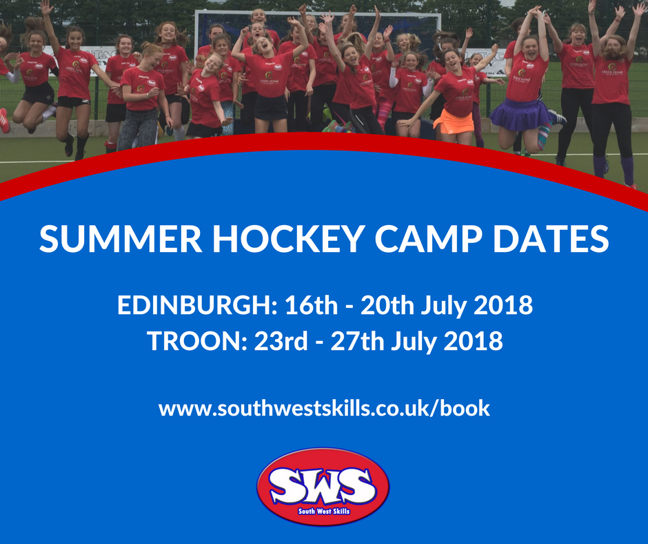 Early bird offer now available for our Summer 2018 camps! 🙌🏑🏃‍♀️🏃‍♂️
Sign up to our Edinburgh or Troon camps before the end of May for just £105. Visit southwestskills.co.uk/book now and raise your game. #hockey #ayrshire #troon #edinburgh #raiseyourgame
