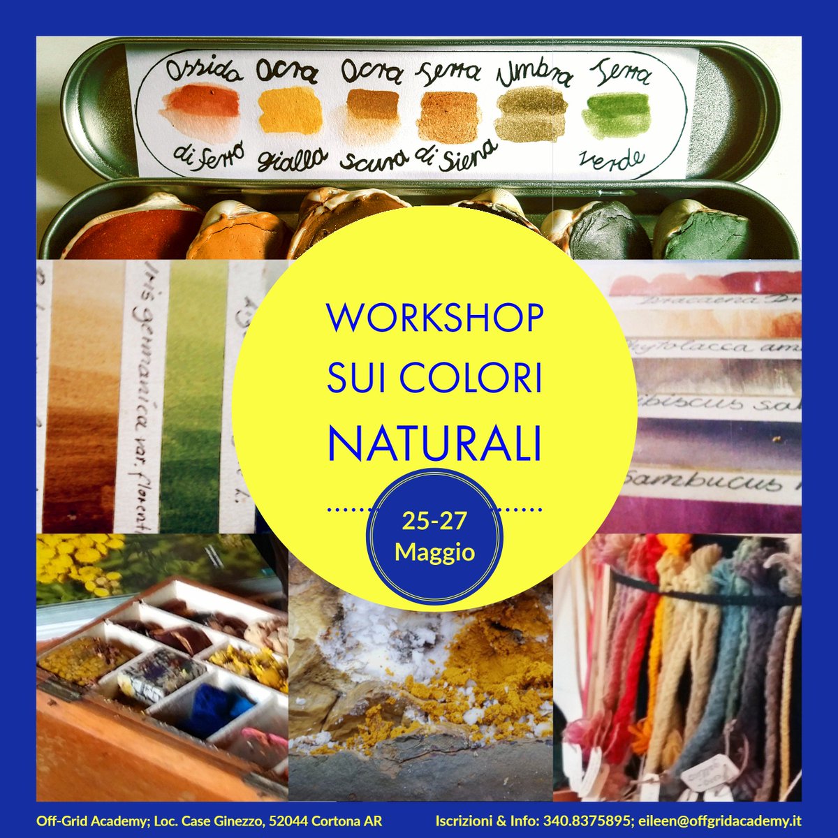 Un #weekend dedicato all'#autoproduzione di #colori #naturali da #disegno, #scrittura, per la #tinteggiatura #murale e l'antico trattamento #naturale del #legno usando tecniche semplici e di facile realizzazione domestica. #vivereeticamente #DIY #arte #artisti