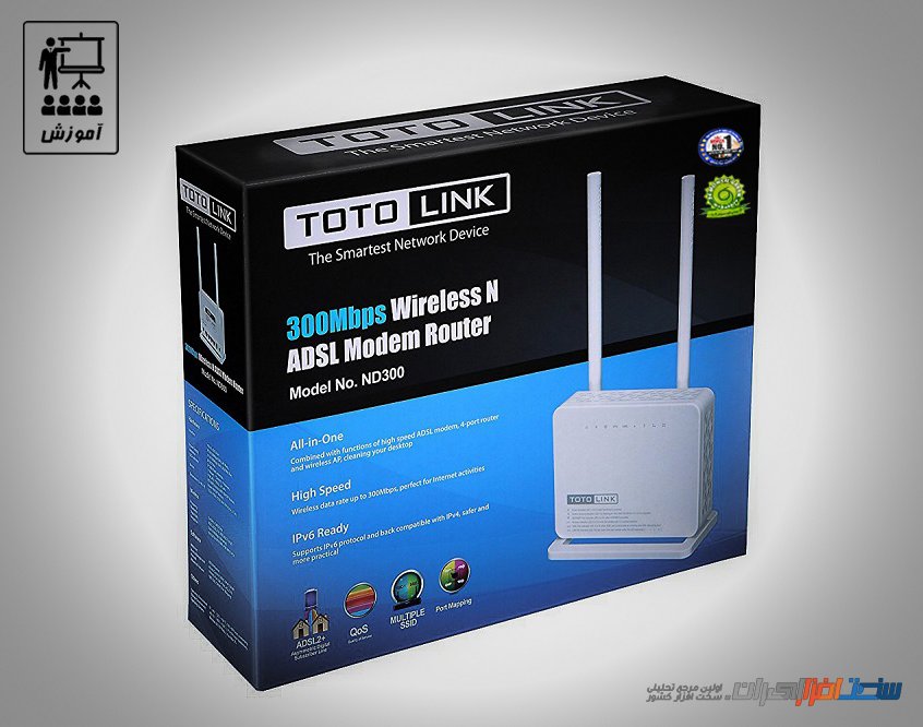 TotolinkIran's tweet image. آموزش: چگونه مودم‌ ADSL توتولینک ND300 را تنظیم کنیم؟

با این راهنمای تصویری در چند دقیقه مودم خود را برای استفاده از اینترنت آماده کنید!

🌐 مطالعه بفرمایید: goo.gl/997LFn

#آموزش #مودم #ADSL #کانفیگ #توتولینک #گرین