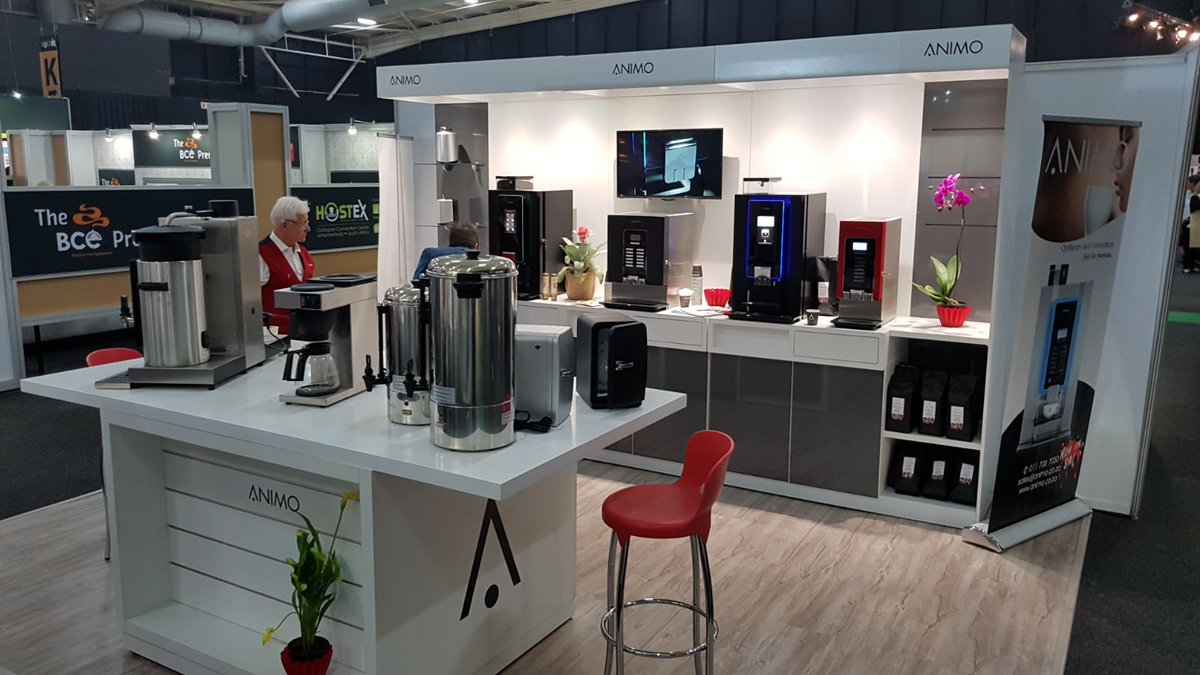 We're at #Hostex2018 @FandHAfrica ! Come visit us in Hall 3 stand K18 and learn all about our high qualitative coffee machines! #Coffee  #Africa #Johannesburg  #coffeemachines