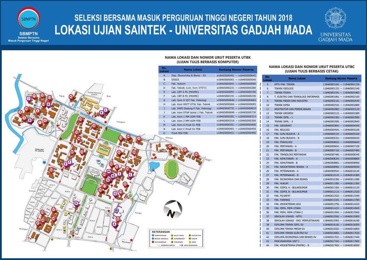 UGMYogyakarta's tweet photo. Halo Pejuang SBMPTN!
Yuk cek dulu denah lokasi ujian SBMPTN besok di UGM, semoga sukses!

#DenahSBMPTN #SBMPTN #PMBUGM https://t.co/thNG9ugm4W