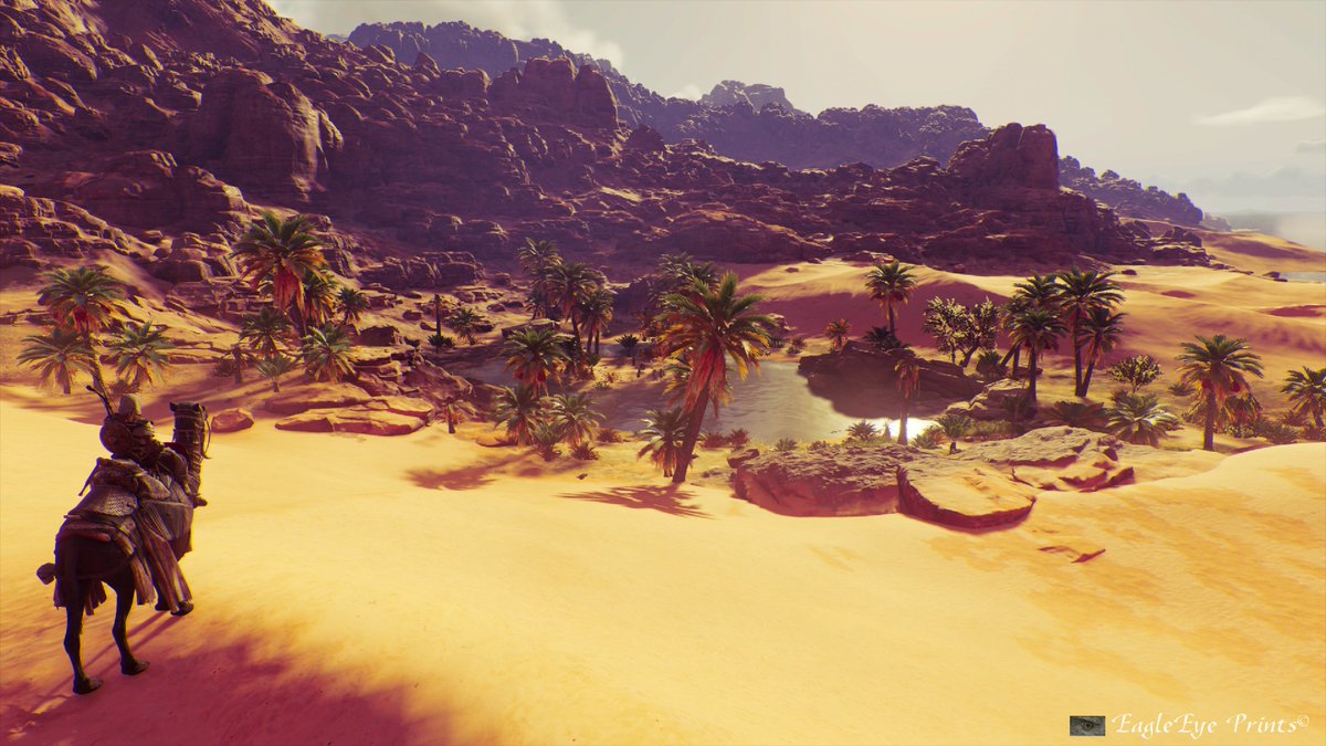 EagleEyePrints's tweet photo. Oasis. @assassinscreed @Ubisoft @PlayStation #AssassinsCreed #AssassinsCreedOrigins #acorigins #photomode #photography #gaming #UbiSoft #bayek https://t.co/qHYCih4lgx