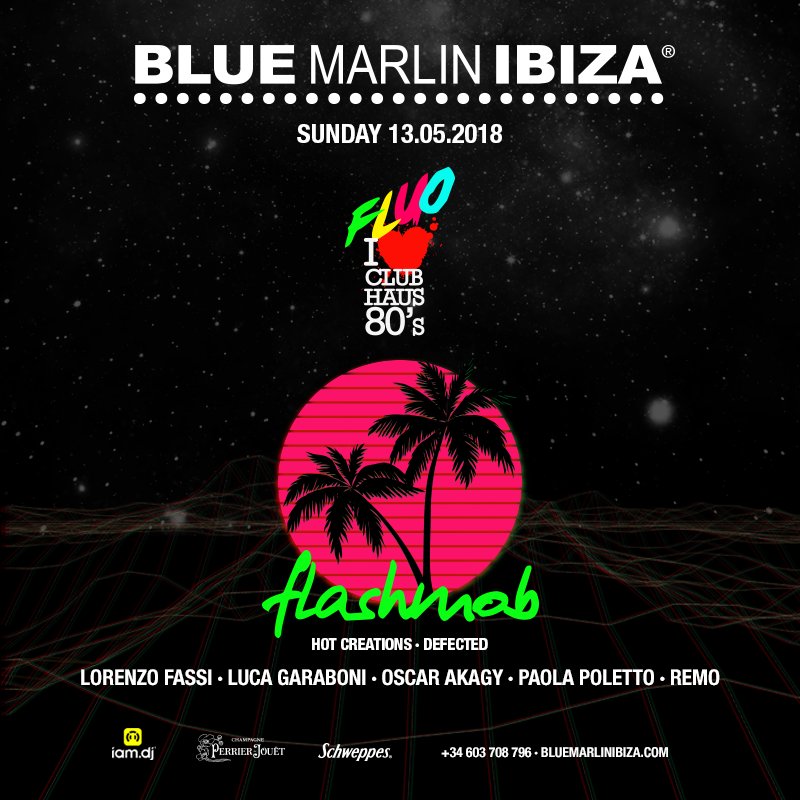 This Sunday #flashmob <a href="/clubhaus80s/">Club Haus 80s</a> at <a href="/BlueMarlinIbiza/">Blue Marlin Ibiza</a> #HotCreations #Defected #Ibiza #Ibiza2018