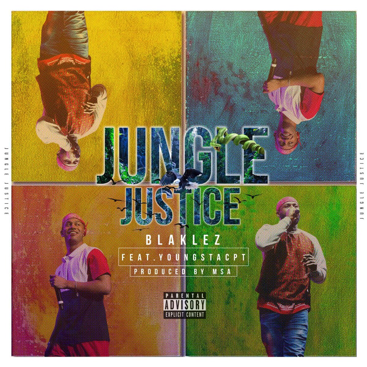 Blaklez's tweet photo. Shout out to @silasbeats for engineering Jungle Justice. Get the song on iTunes https://t.co/rZnEwnBrZQ